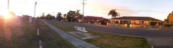 A panorama of a Brisbane city